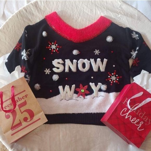 Holiday Time "Snow Way" Ugly Christmas Swe… - Picture 1 of 13